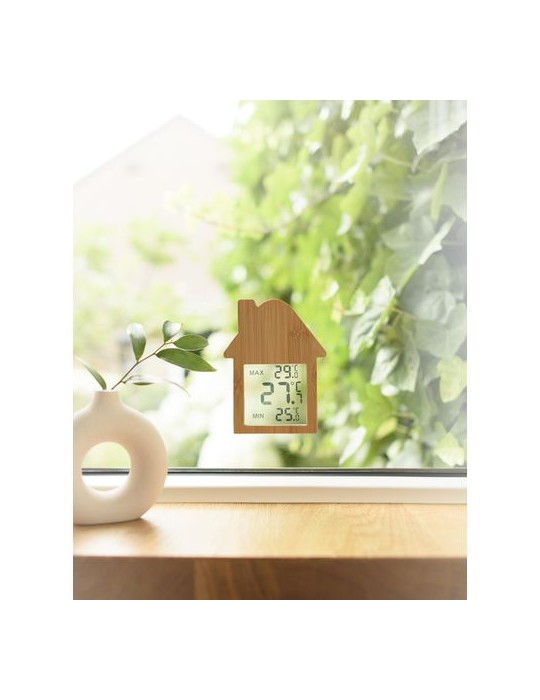 Station Météo Personnalisée en Bambou | Lane | Objets Publicitaires