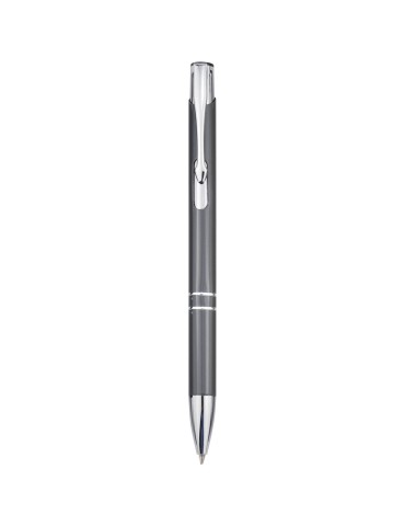 Stylo bille rétractable en aluminium Moneta (encre bleue)