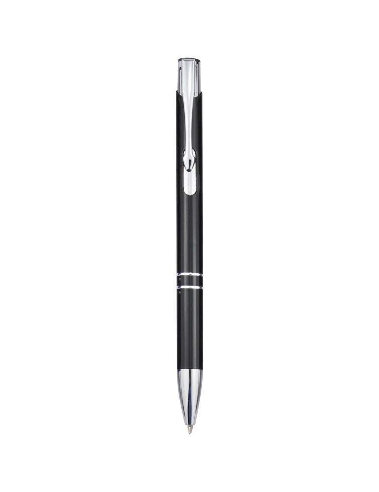 Stylo bille rétractable en aluminium Moneta (encre bleue)