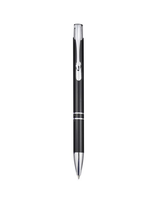 Stylo bille rétractable en aluminium Moneta (encre bleue)