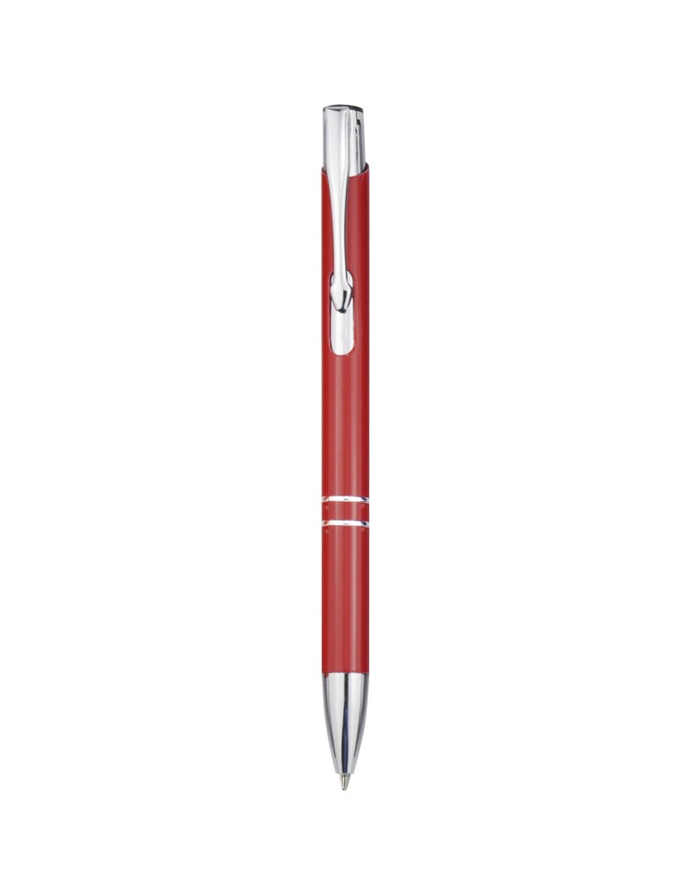 Stylo bille rétractable en aluminium Moneta (encre bleue)