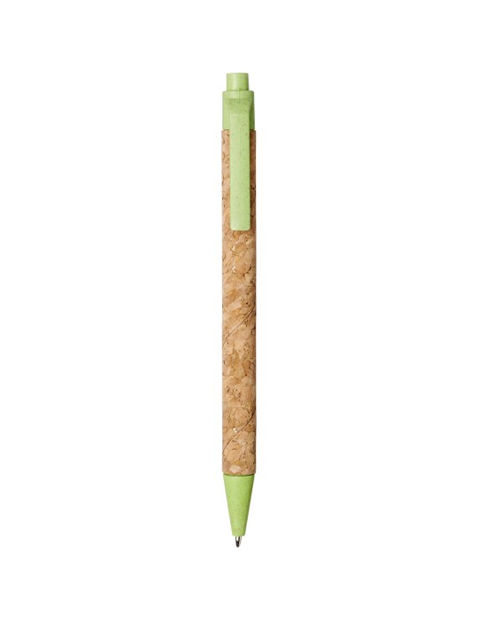 Stylo bille Midar en liège et paille de blé (encre noire)