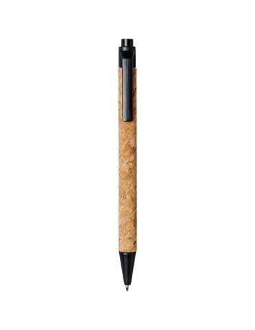 Stylo bille Midar en liège et paille de blé (encre noire) 2