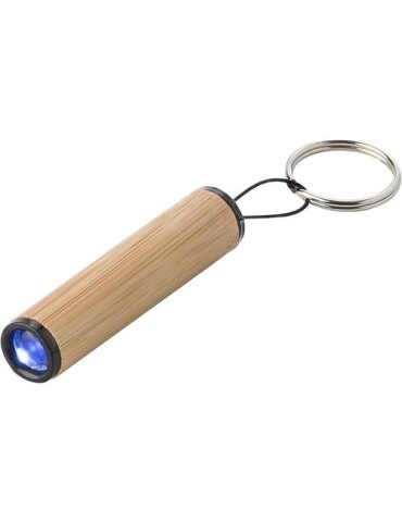 Porte-clés torche en bambou - Cadeau d'entreprise