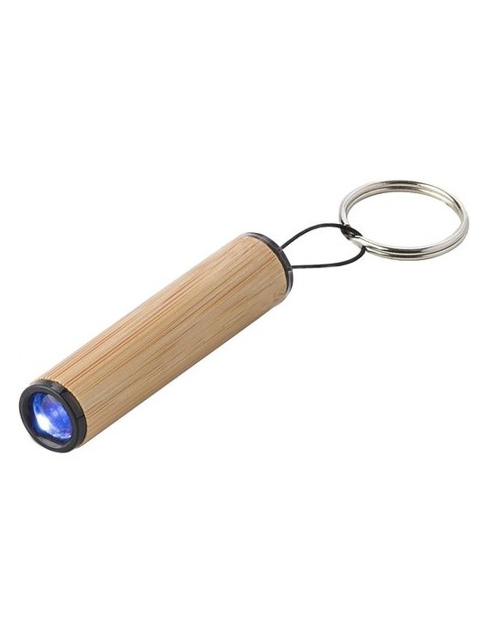 Porte-clés torche en bambou - Cadeau d'entreprise