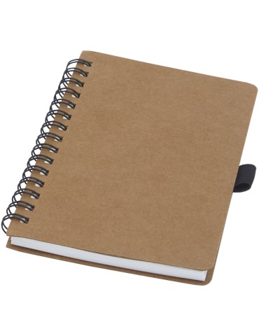 Carnet Cobble A6 à spirales en carton recyclé avec papier de pierre