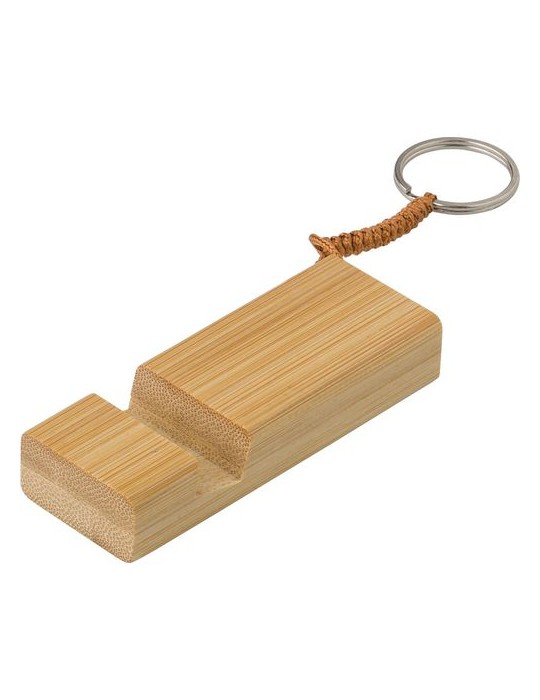 Support de téléphone en bambou Kian - Pratique