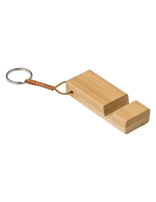 Support de téléphone en bambou Kian - Pratique