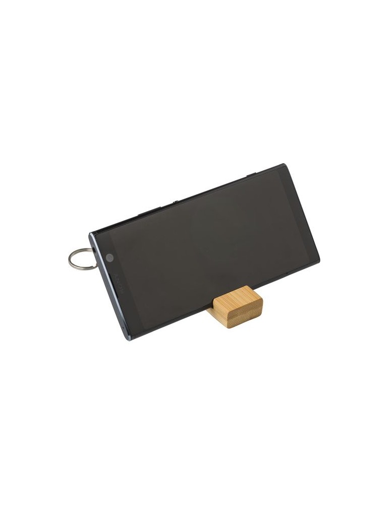 Support de téléphone en bambou Kian - Pratique