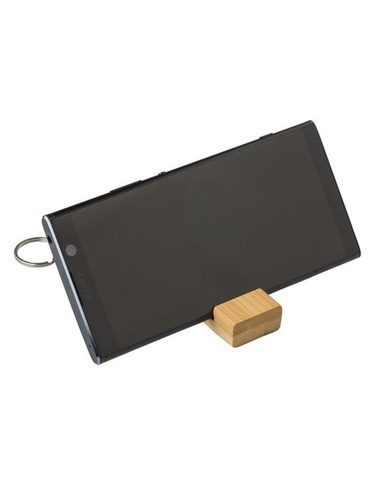 Support de téléphone en bambou Kian - Pratique