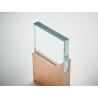 Plaque Trophée en Cristal Personnalisée Élégante ZEAL Matières : verre Couleurs : bois marquage laser ultra précis