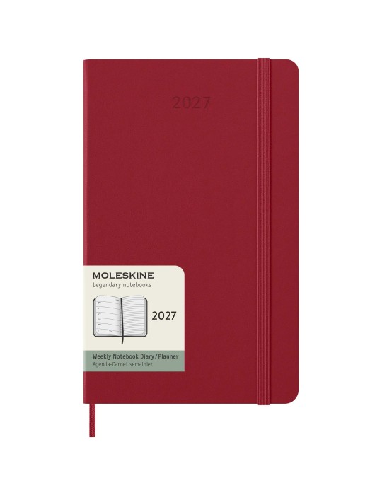 Agenda L hebdomadaire 12 mois Moleskine à couverture rigide