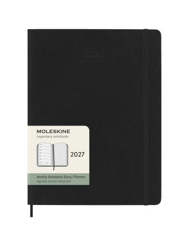 Agenda XL 12 mois Moleskine à couverture souple