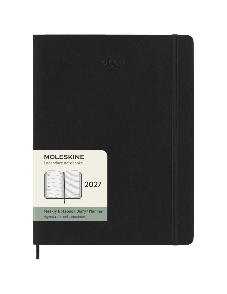 Agenda XL 12 mois Moleskine à couverture souple
