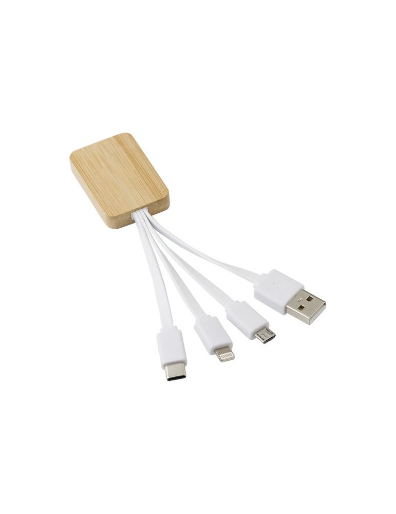 Câble de Charge en Bambou Personnalisé