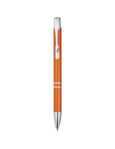 Stylo bille en aluminium recyclé Moneta (encre noire)