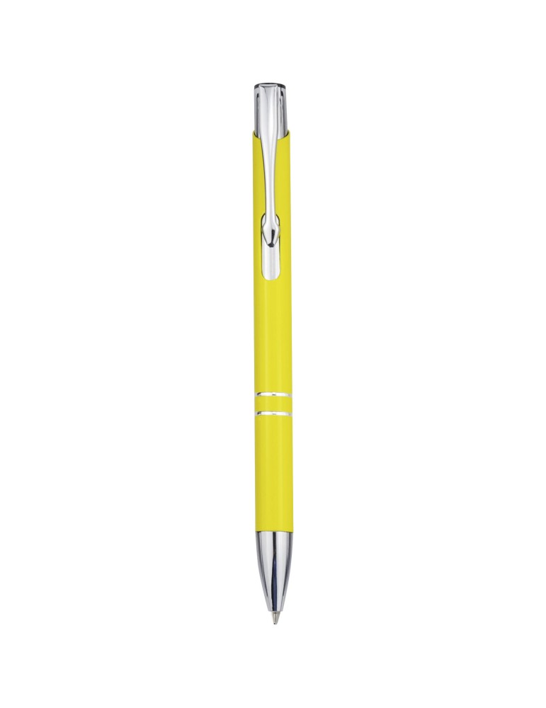 Stylo bille en aluminium recyclé Moneta (encre noire)
