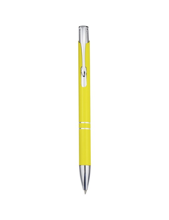Stylo bille en aluminium recyclé Moneta (encre noire)