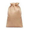 Grand sac cadeau  en jute personnalisé 30x47 Matières : jute Couleurs : beige