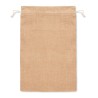 Grand sac cadeau  en jute personnalisé 30x47 Matières : jute Couleurs : beige personnalisable avec votre logo