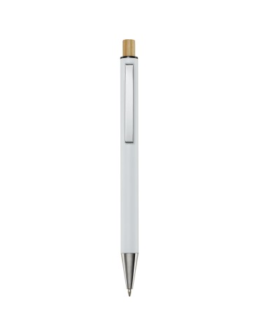 Stylo bille en aluminium recyclé Cyrus (encre bleue) 2