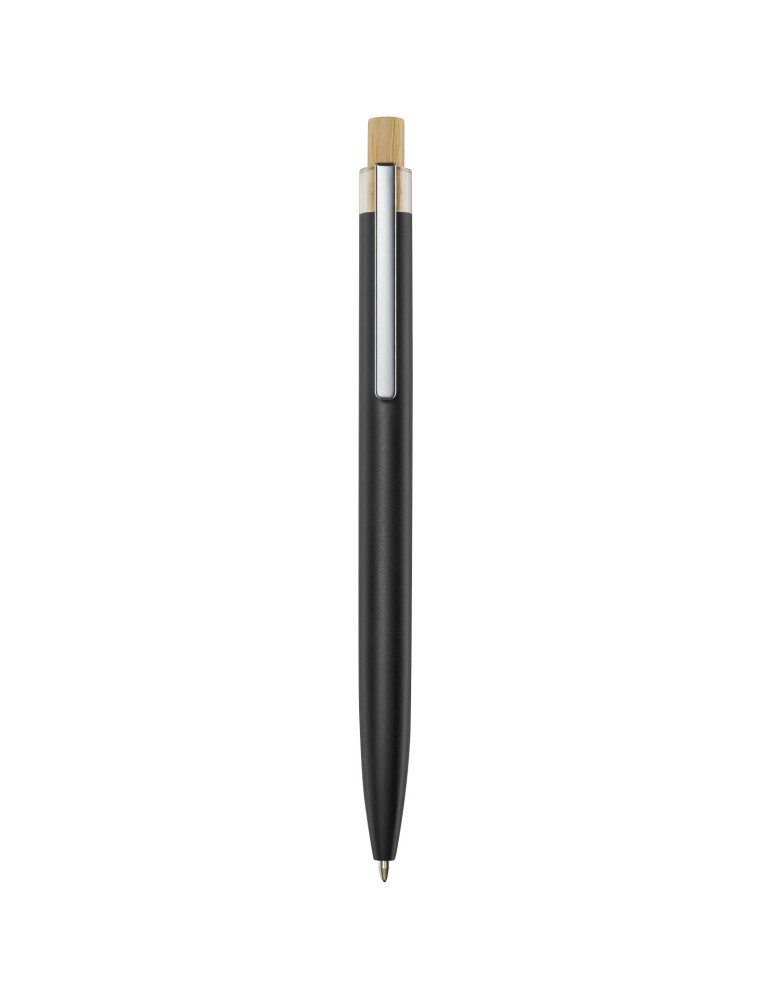 Stylo bille en aluminium recyclé Nooshin (encre noire)