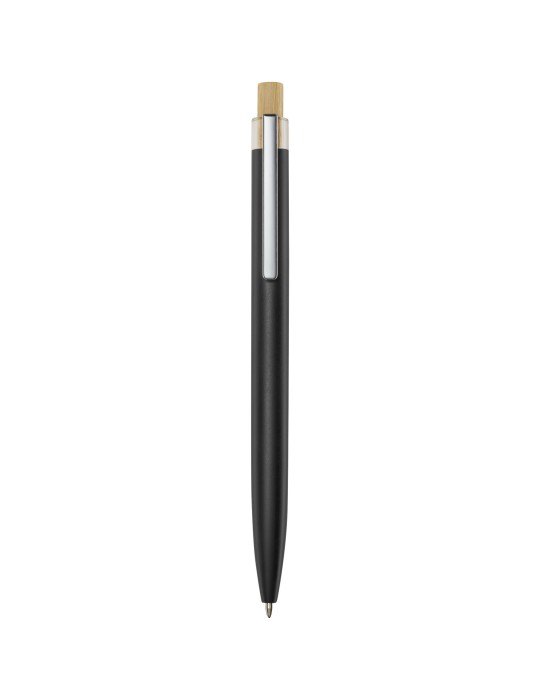 Stylo bille en aluminium recyclé Nooshin (encre noire)