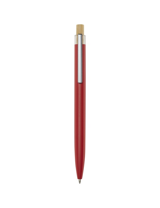 Stylo bille en aluminium recyclé Nooshin (encre noire)