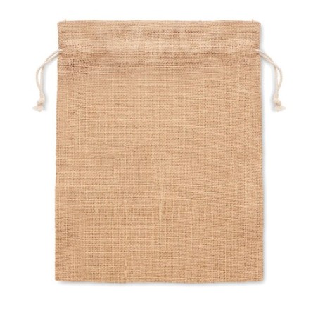 Sac cadeau moyen en jute pratique et personnalisable - JUTE MEDIUM Matières : jute Couleurs : beige personnalisable avec votre l