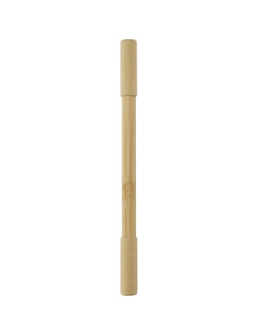 Stylo duo en bambou Samambu (encre bleue)