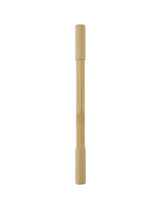 Stylo duo en bambou Samambu (encre bleue)