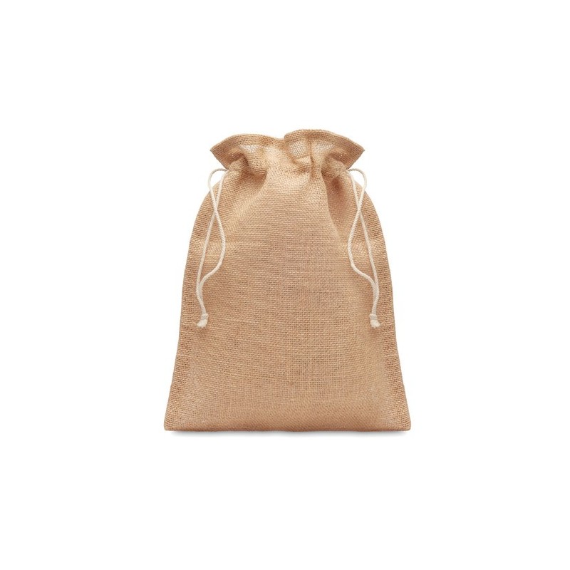Petit sac cadeau  en jute - JUTE SMALL Matières : jute Couleurs : beige