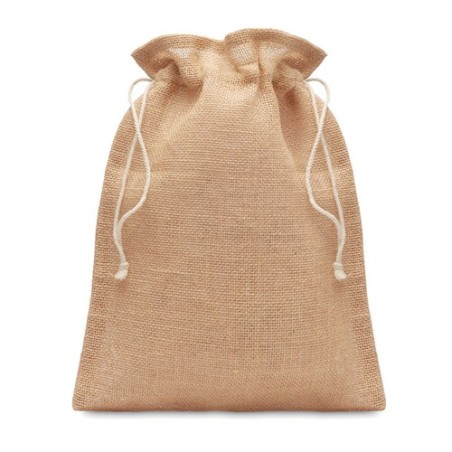 Petit sac cadeau  en jute - JUTE SMALL Matières : jute Couleurs : beige