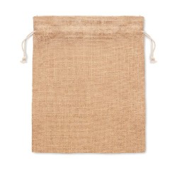 Petit Sac Cadeau en Jute - Écologique et Élégant 2