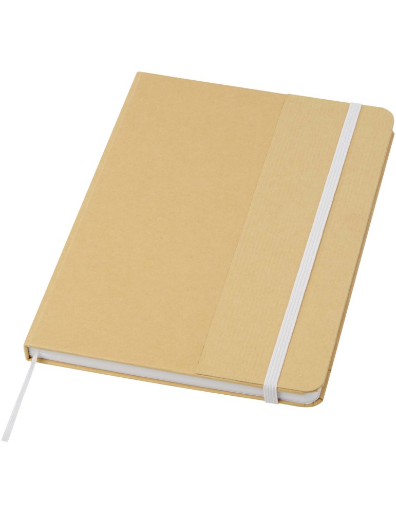 Carnet à couverture rigide A5 Nelida en carton recyclé