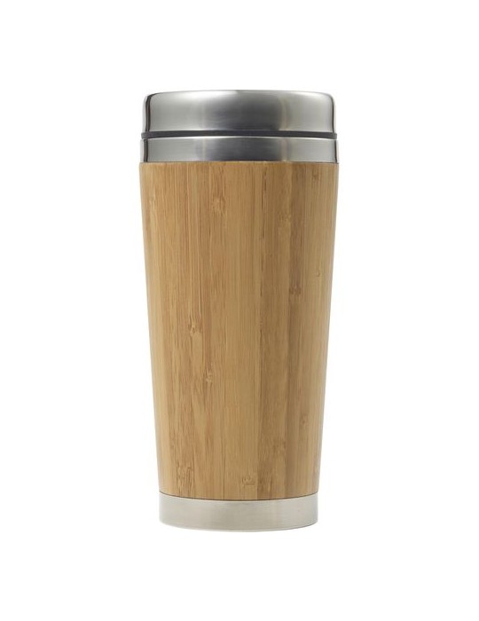 Mug isotherme en bambou personnalisé Sabine - Cadeau unique