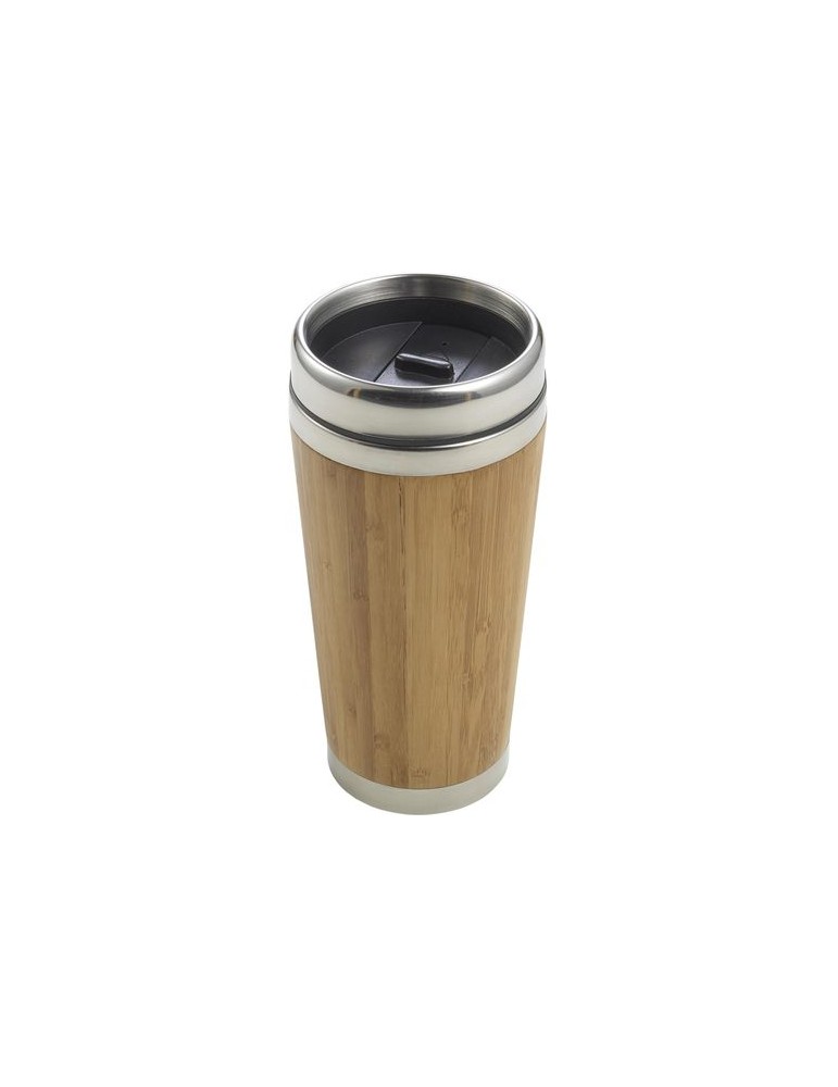 Mug isotherme en bambou personnalisé Sabine - Cadeau unique