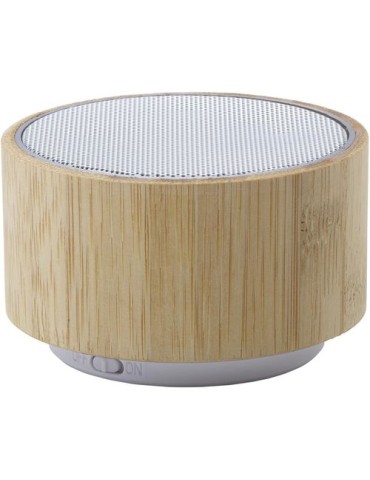Enceinte sans fil  personnalisée en bambou