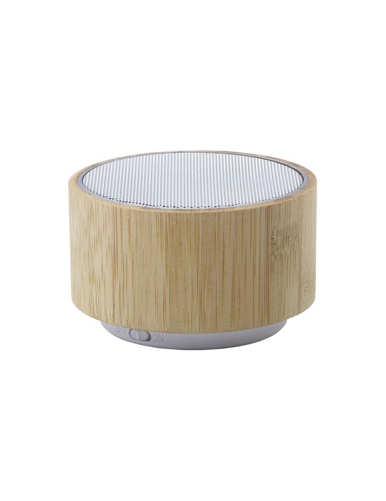 Enceinte sans fil  personnalisée en bambou