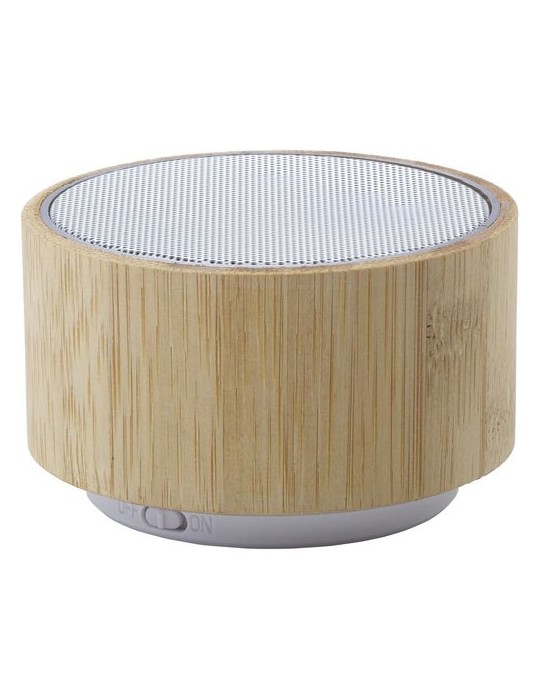 Enceinte sans fil  personnalisée en bambou