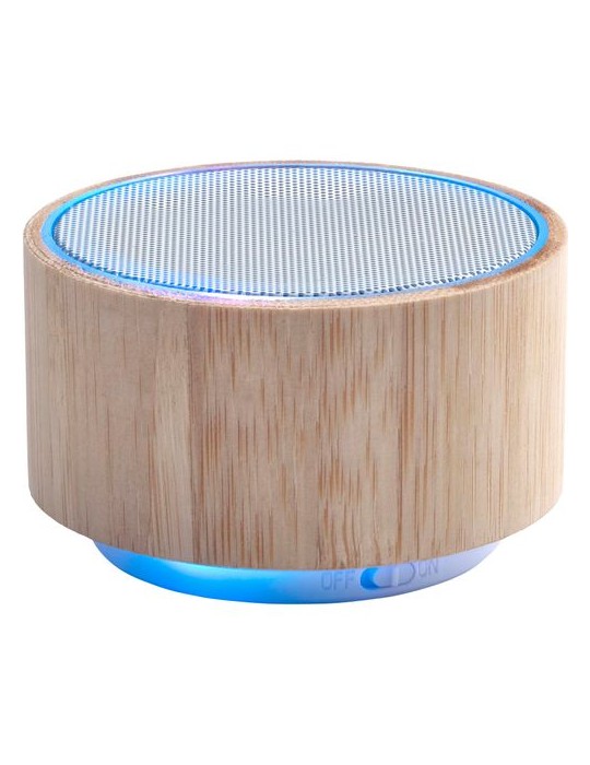 Enceinte sans fil  personnalisée en bambou