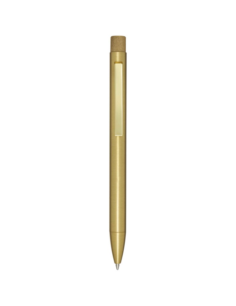 Stylo bille en laiton recyclé Beatriz (encre bleue)