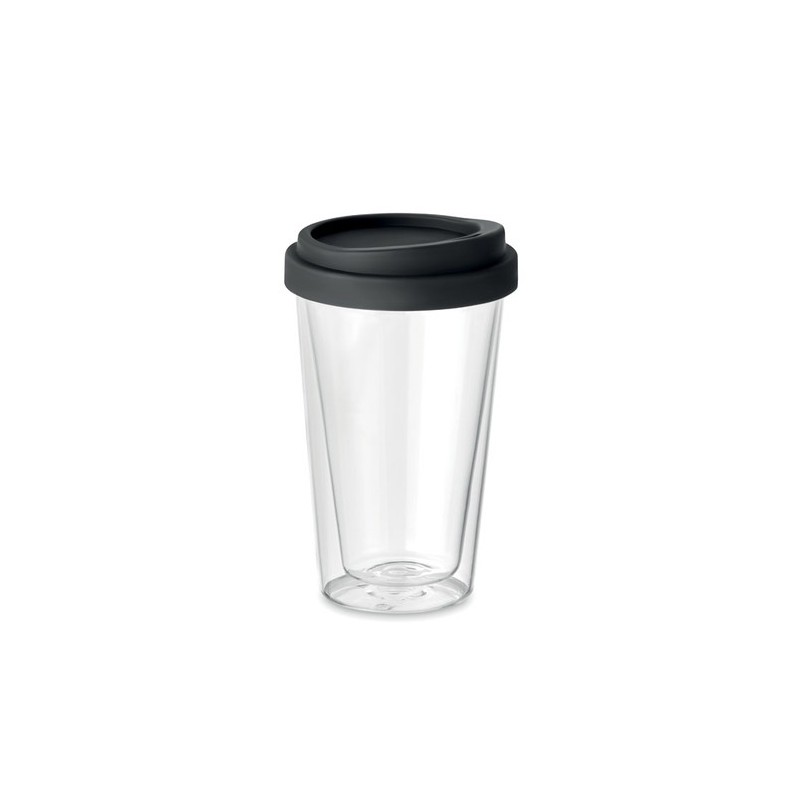 Verre en borosilicate Personnalisé 350ml BIELO TUMBLER Matières : borosilicate Couleurs : noir