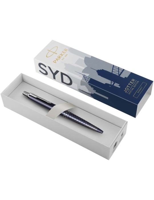 Stylo bille Parker Jotter SE Global Icons (encre bleue)