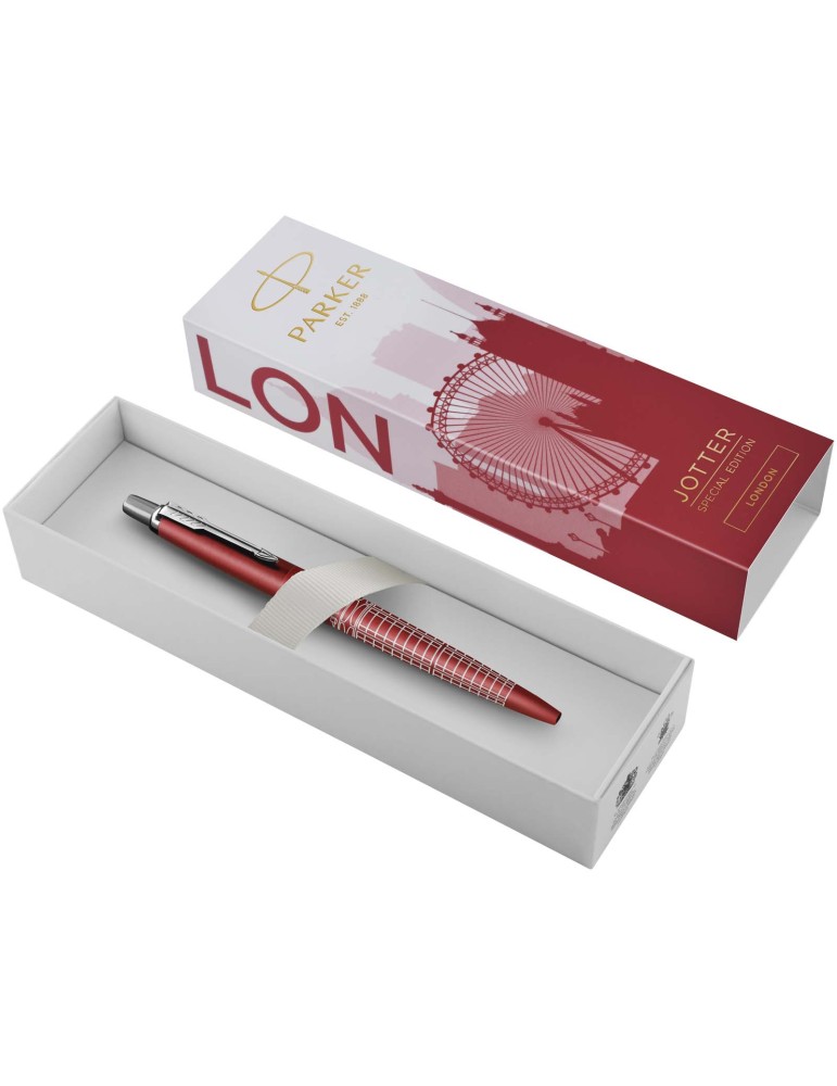 Stylo bille Parker Jotter SE Global Icons (encre bleue)