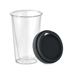 Verre en borosilicate Personnalisé 350ml BIELO TUMBLER Matières : borosilicate Couleurs : noir cadeau entreprise pas cher