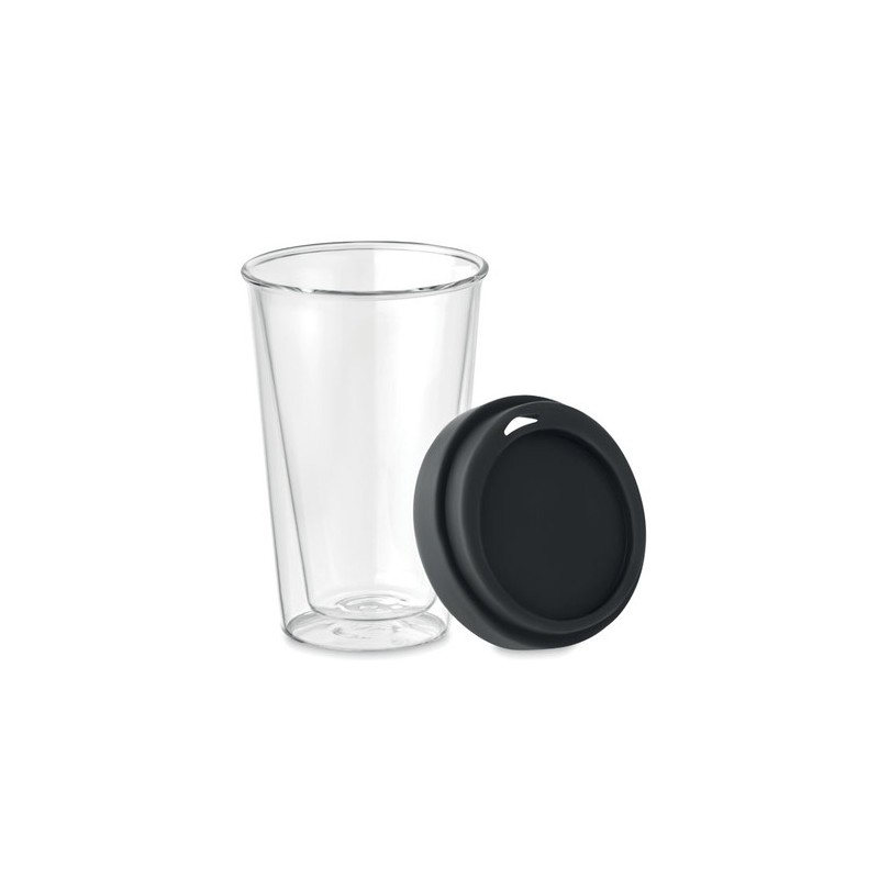 Verre en borosilicate Personnalisé 350ml BIELO TUMBLER Matières : borosilicate Couleurs : noir cadeau entreprise pas cher
