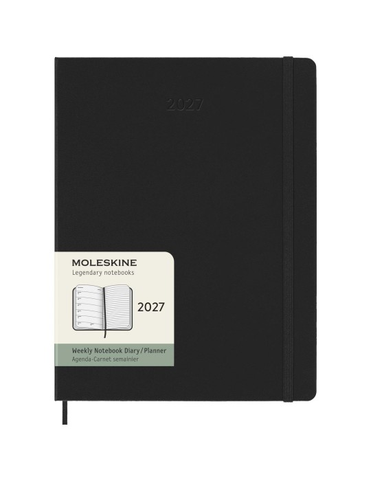 Agenda XL hebdomadaire 12 mois Moleskine à couverture rigide