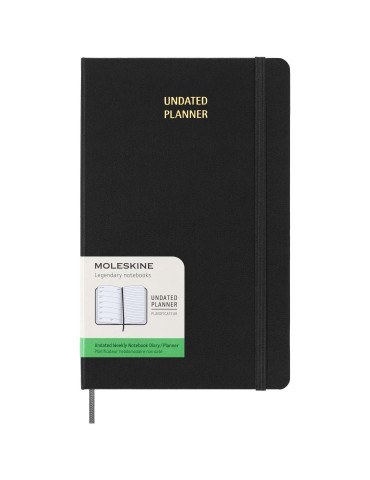 Agenda L hebdomadaire non daté Moleskine à couverture rigide