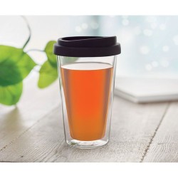 Verre en borosilicate Personnalisé 350ml BIELO TUMBLER Matières : borosilicate Couleurs : noir impression haute définition
